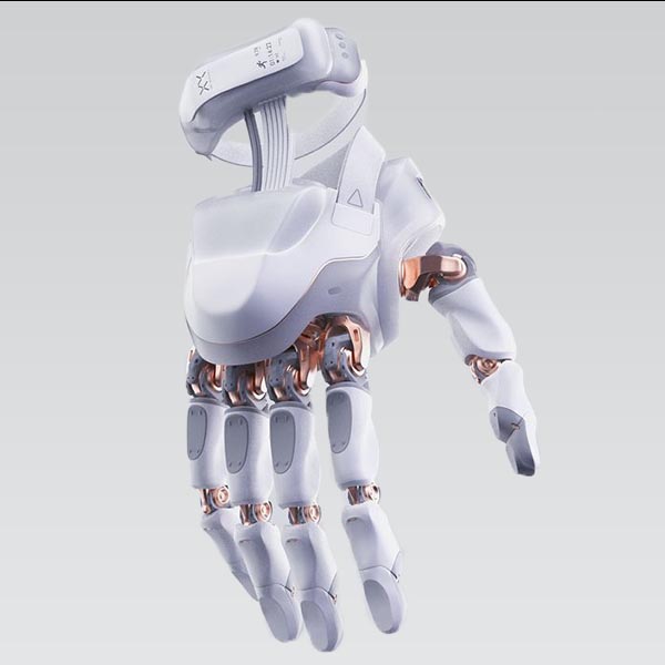 Image de la main bionique blanche